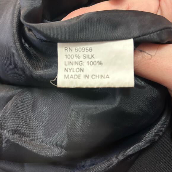 90s Vintage Bomber Jacket Animal Print Patchwork Silk Leopard Cheetah Elephant L - Picture 8 of 9